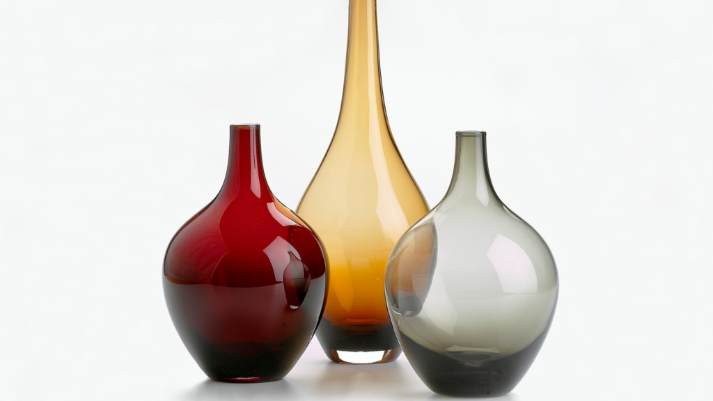 szkło kolorowe, projekty szkła, formy szkła horbowy