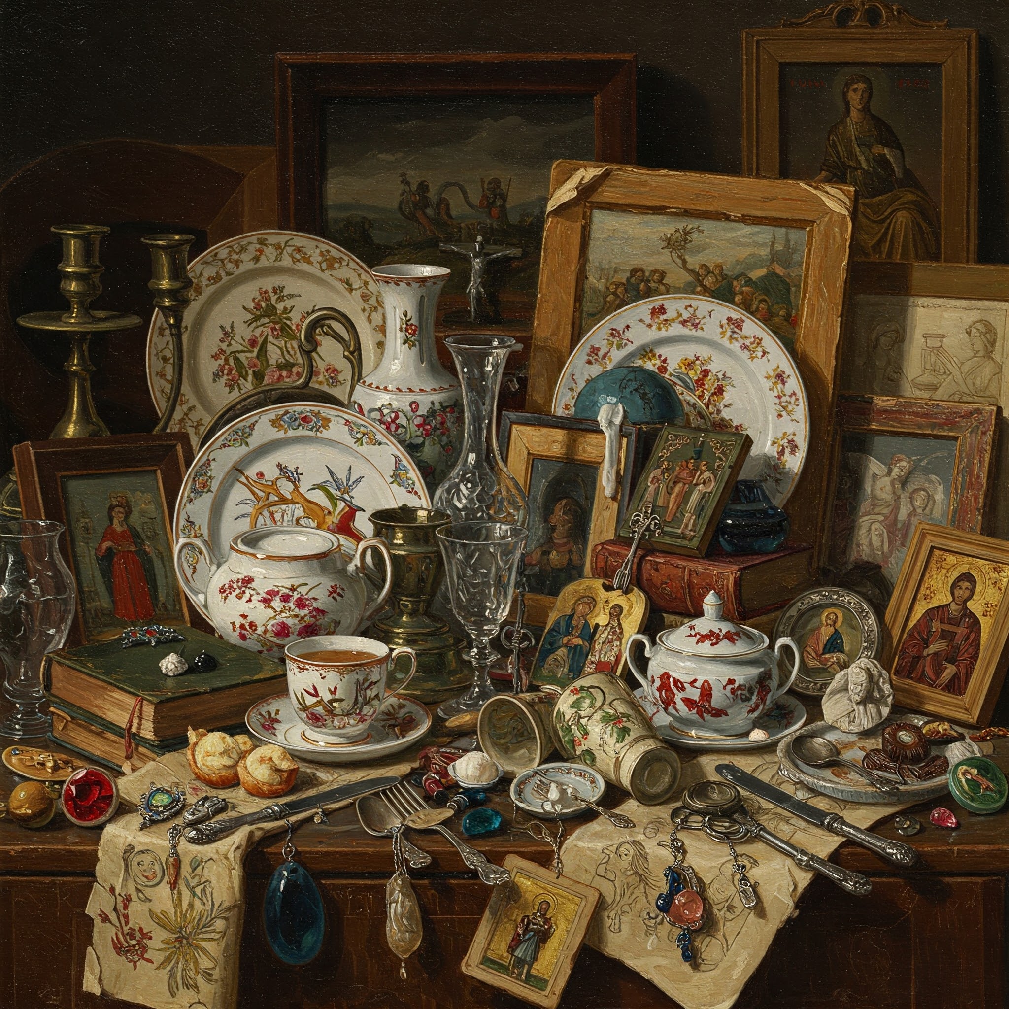 kupiestarocie.pl dewocjonalia kieliszki wazony sztućce obrazy książki